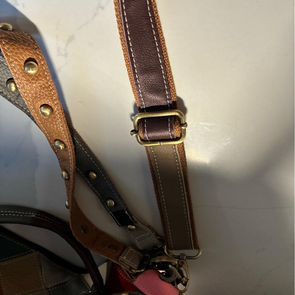 Patchwork Multi Slouchy Oversized Top Handle Hobo… - image 6